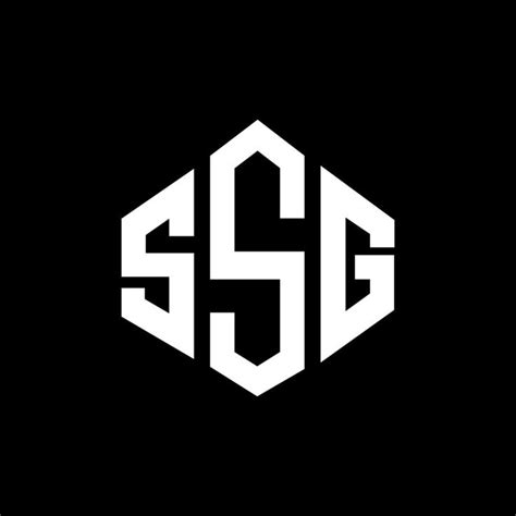 SSG Letter Logo Design with Polygon Shape