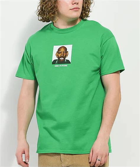 Odd Future 10 Year Anniversary Face Green T-Shirt