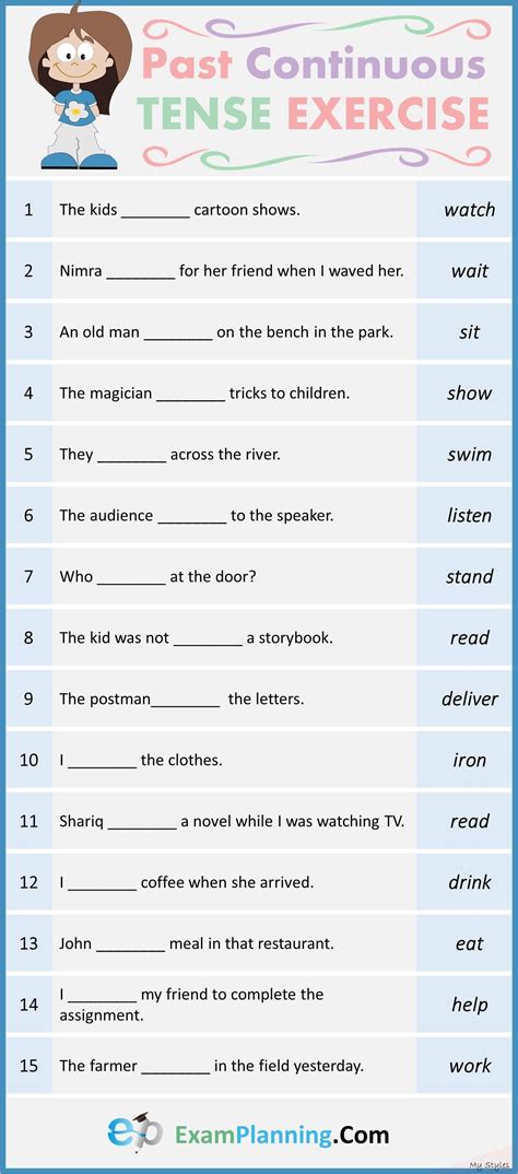 Past Simple And Continuous Tenses Exercises Pdf - Worksheets Joy