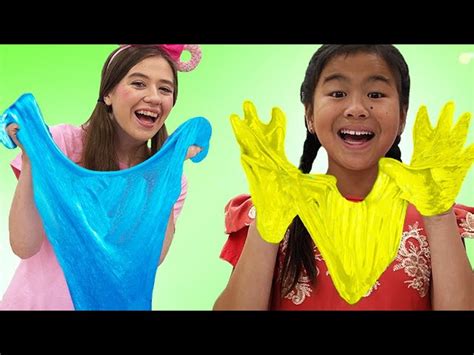 Jannie Playing with Slimes and Sand Ice Cream | Kids Make Slime ...