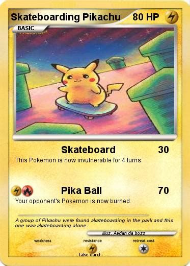 Pokémon Skateboarding Pikachu 5 5 - Skateboard - My Pokemon Card