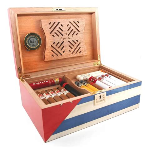 Personalized Cigar Humidor, Humidor Cigar Box, Cigar Gift Set, Cigar Gift Box, Wood Cigar Holder ...