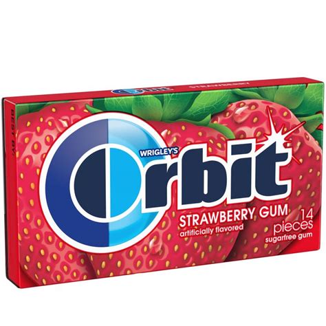 Orbit Gum Strawberry Sugar Free Chewing Gum, Single Pack - 14 Piece - Walmart.com | Sugar free ...