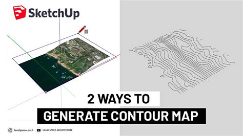 2 Ways to Generate Contour Map and Place into 3D Environment in SketchUp - YouTube