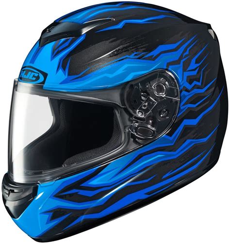 $72.67 HJC CS-R2 Flame Block Full Face Motorcycle Helmet #206103