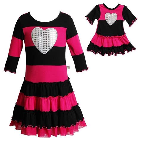 Details about Dollie & Me Girl 4-14 and Doll Matching Pink Striped ...