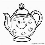 Teapot Coloring Pages  Free & Printable sketch template