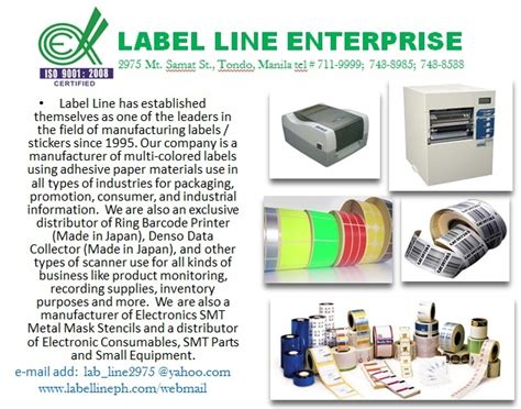 Label-Line Enterprises in City of Manila, Metro Manila - Yellow Pages PH