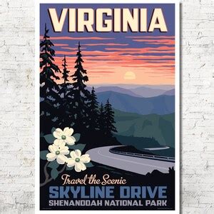 Virginia Poster, Virginia Wall Art, Virginia Print, Virginia Art Print, Virginia Gift ...