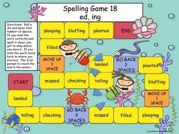 Spelling Games for 1st Grade by Craft-Tastic Creations | TPT