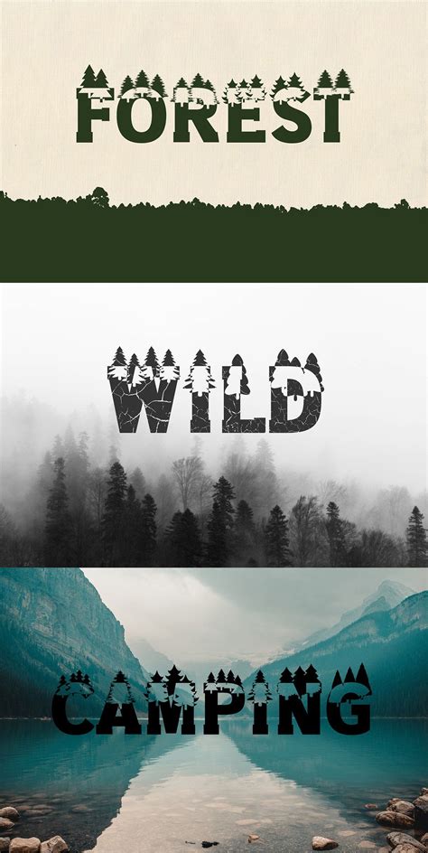 Forest Outdoors Camping Font | Camping font, Adventure fonts, Forest