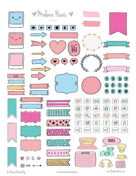 Pin on Stickers Planner Free