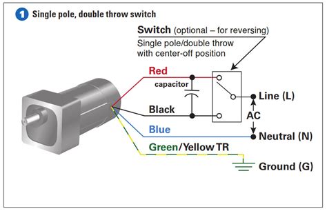 How To Connect a Reversing Switch to a 3- or 4-Wire (PSC) Gearmotor - Bodine - Gearmotor Blog