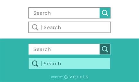 Search Bar Design Set Vector Download