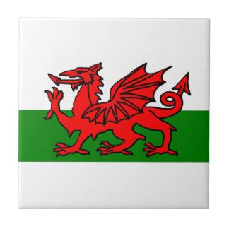 Welsh Flag Ceramic Tiles | Zazzle.co.uk