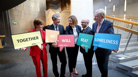 Scottish political party leaders support campaign tackling loneliness