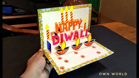 DIY Diwali Greeting Card / Handmade Diwali card making ideas / How to ...