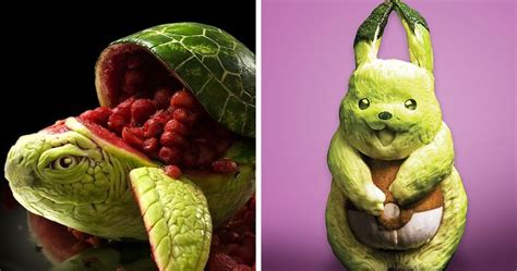 Artist Carves Incredible Food Sculptures Inspired By Pop Culture ...