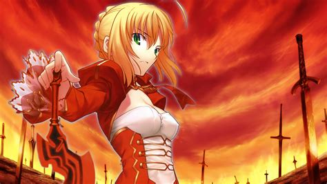 Fate/Extra: Last Encore Red Saber Nero Claudius 4K #7052