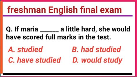 English freshman final exam|communicative skill 2 final exam - YouTube