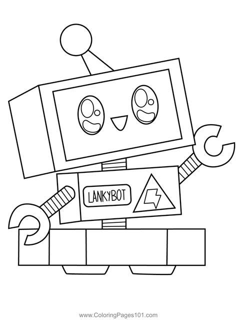 Lankybot Lankybox Coloring Page for Kids - Free LankyBox Printable Coloring Pages Online for ...