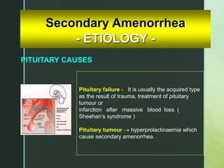 secondary amenorrhoea lectures.ppt