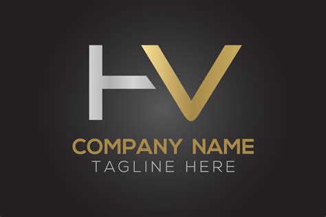 HV Logo Design Vector Graphic by Rana Hamid · Creative Fabrica