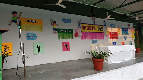 Sports day at school, sports day stage decoration | School decorations, Preschool classroom ...