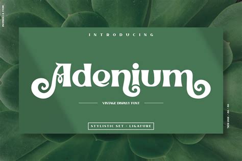 Adenium Font - Free Font