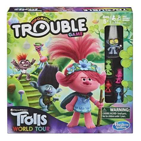 Hasbro Trouble: Dreamworks Trolls World Tour Edition, 2-4 Players - Walmart.com - Walmart.com