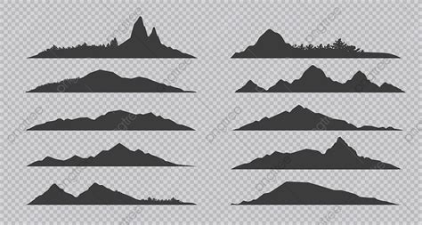 Hills Silhouette Vector