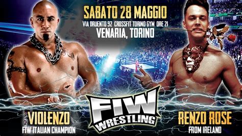 FIW Wrestling: Violenzo (c) vs Renzo Rose - YouTube