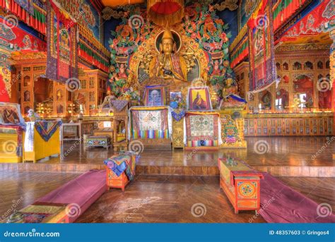 Kopan Monastery Located Near Kathmandu Stock Image - Image of nepal, interior: 48357603