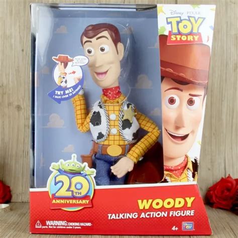 DISNEY PIXAR TOY Story 20th Anniversary Woody Talking Action Figure ...