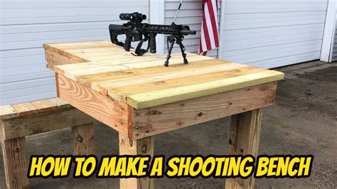 How to build a shooting bench - YouTube