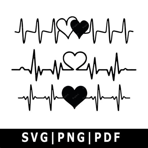 Heartbeat SVG Bundle, PNG, PDF, Cricut, Silhouette, Cricut svg, Silhouette svg, Valentine’s Day ...