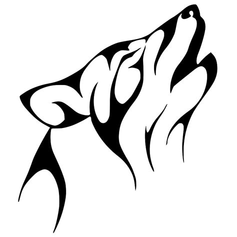 Tatuaje de lobo aullando PNG transparente - StickPNG