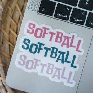 Softball Sticker, Softball Team Sticker, Softball Decal, Girls Softball ...