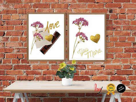 Love You More Wall Art Love Wall Art Printable Wall Art | Etsy