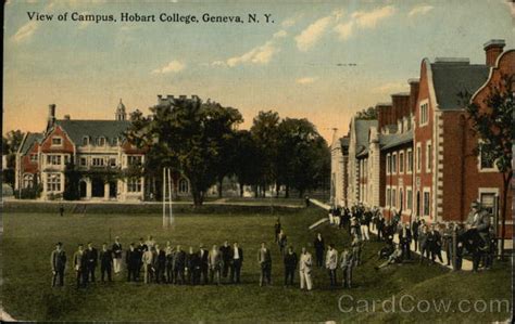 View of Campus, Hobart College Geneva, NY Postcard