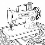 Coloring Sewing Machine Pictures  Freepik sketch template