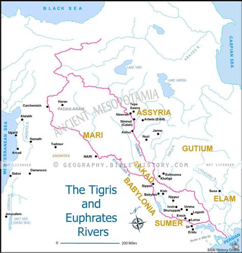 The Tigris and Euphrates Rivers - Bible History