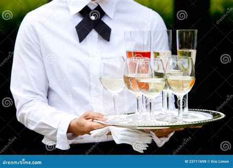 Waiter Serving Drinks - Wedding Series Royalty Free Stock Photos - Image: 23711698