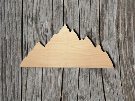 Mountains Laser Cut Unfinished Wood Cutout Shapes Always | Etsy