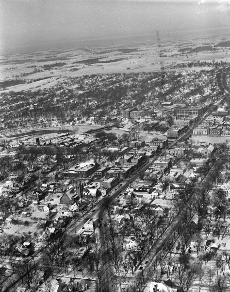 Aerial Photograph of Fort Atkinson | Photograph | Wisconsin Historical ...