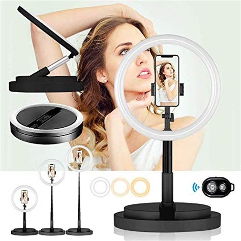 12” Selfie Ring Light, Phone Ring Light with Foldable Stand & Phone ...