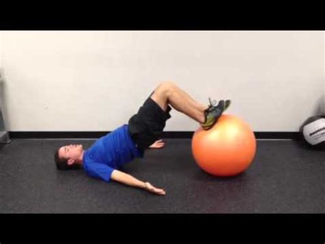 Shelc (supine hip extension leg curl) - YouTube