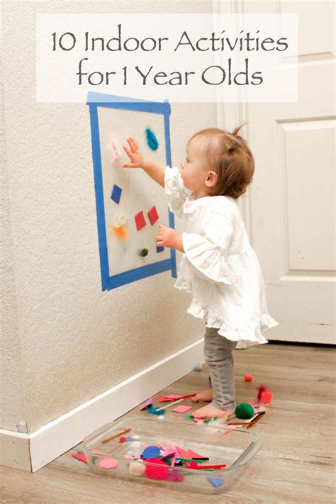 10 INDOOR ACTIVITIES FOR 1 YEAR OLDS | Elements of Ellis | Baby activities 1 year, Infant ...