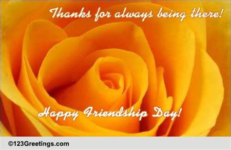 Roses On Friendship Day. Free Flowers eCards, Greeting Cards | 123 Greetings