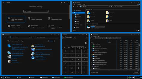 Dark Theme For Windows 10 by Generation-Blue on DeviantArt